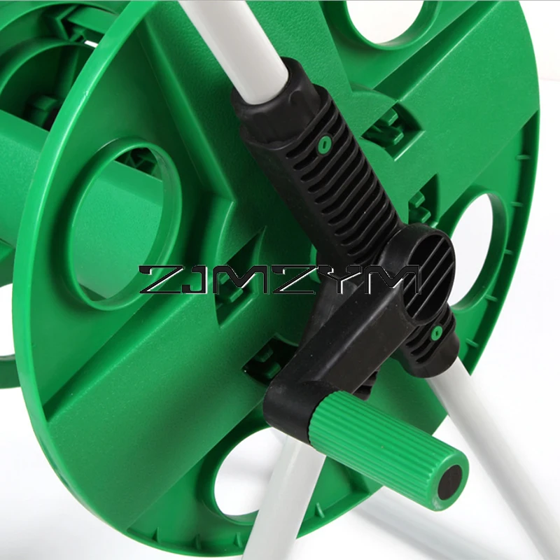 Portable Light-Duty Hose Reel Garden Cart Outdoor Household Water Pipe Reel Hand Push Type with Wheels Fast Pipe Collection Rack