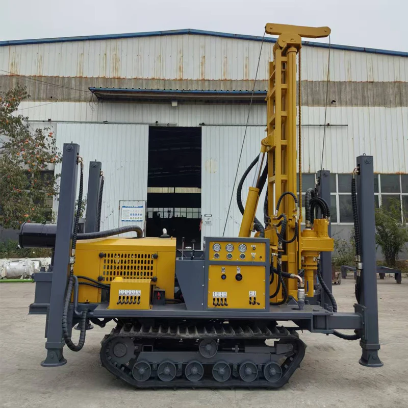 

300M Crawler Mounted Diesel Borehole DTH Water Well Drilling Rig Machines