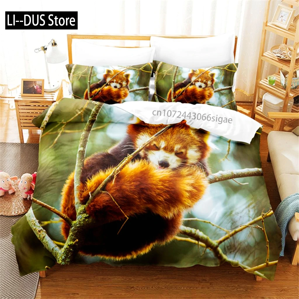 

Panda, Lesser Panda Bedding Set Duvet Cover Set 3d Bedding Digital Printing Queen Size Bedding Set Fashion Design