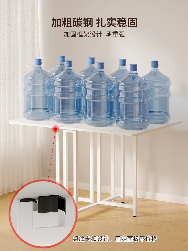 Table à manger multifonctionnelle mobile, table pliante simple, table à manger de cuisine