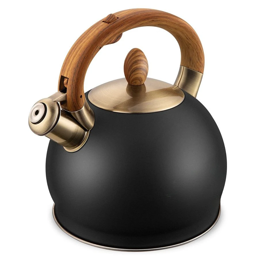 

Kettle amp Tea Pot, 2.64 Quart Food Grade Stainless Steel Induction Whistling Tea Kettle for Stove Top Home Daily Use Teapot wit