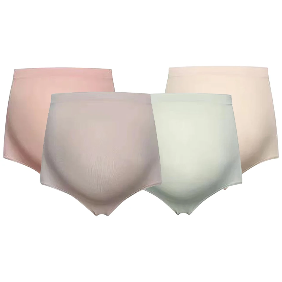 

High-Waisted Maternity Panties with Enhanced Belly Support Seamless Cotton Crotch for Discreet and Comfortable Fit Panties