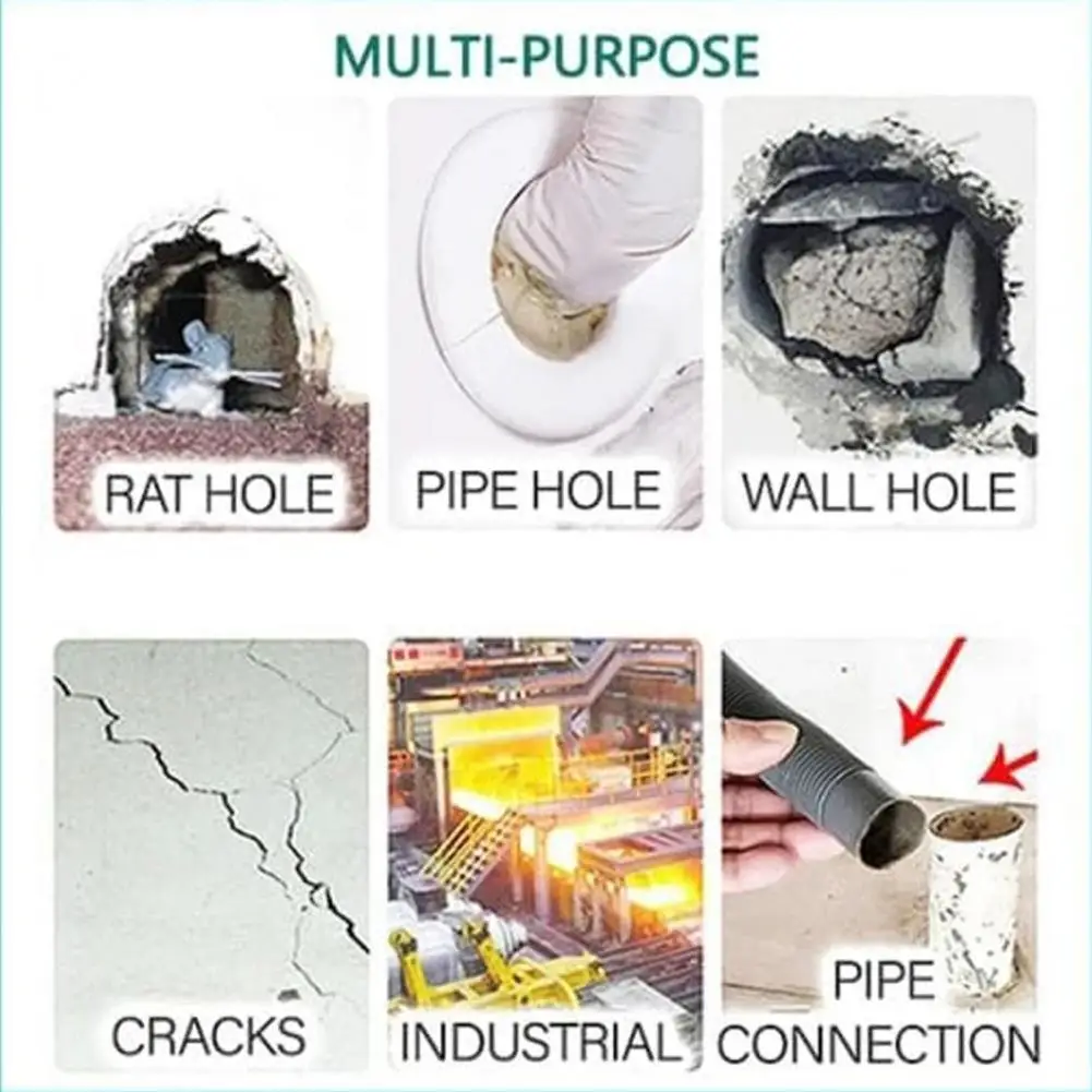 Argila adesiva não permanente, vedação à prova d'água, massa de argila, adesivo flexível, selante temporário para rachaduras domésticas, buracos