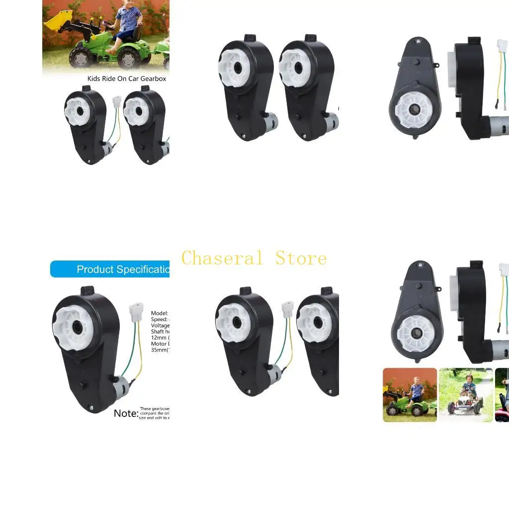 E7CE 2PCS RS550 Drive System with Couplers for Children's Ride On Vehicle Upgrades