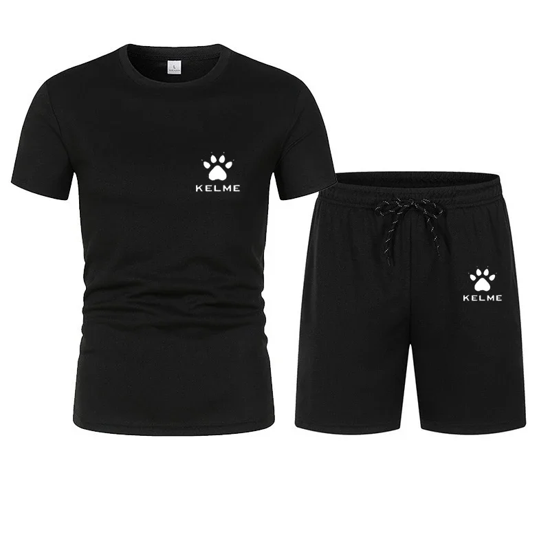 

Fashionable summer outdoor sports suit, men's short-sleeved T-shirt and shorts, casual fashion two-piece breathable popular