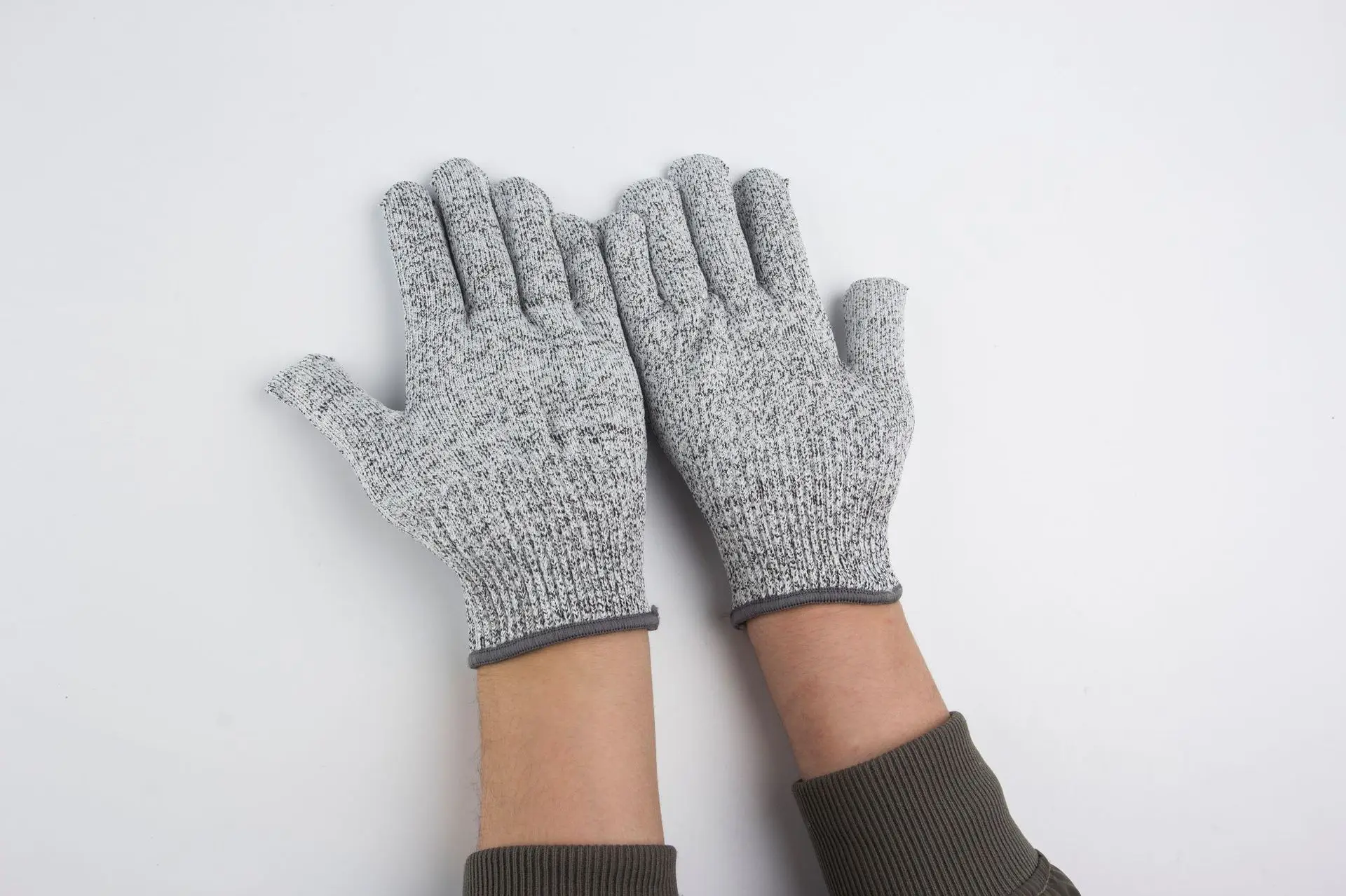 5 مستويات مكافحة قطع شاشة تعمل باللمس مكافحة قفازات القطع الزجاج المطبخ الغذاء الصف ذبح الأسماك قتل مكافحة قفازات القطع