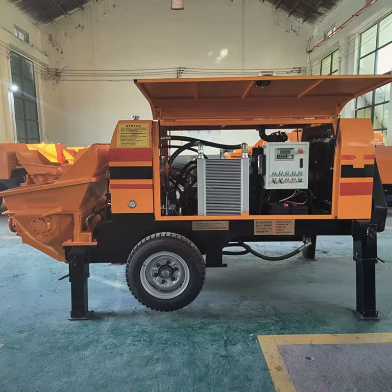 YG Concrete Pumping Machine And Concrete Mixer Widely Using Small Portable Concrete Pump for Secondary Structural Column Pump