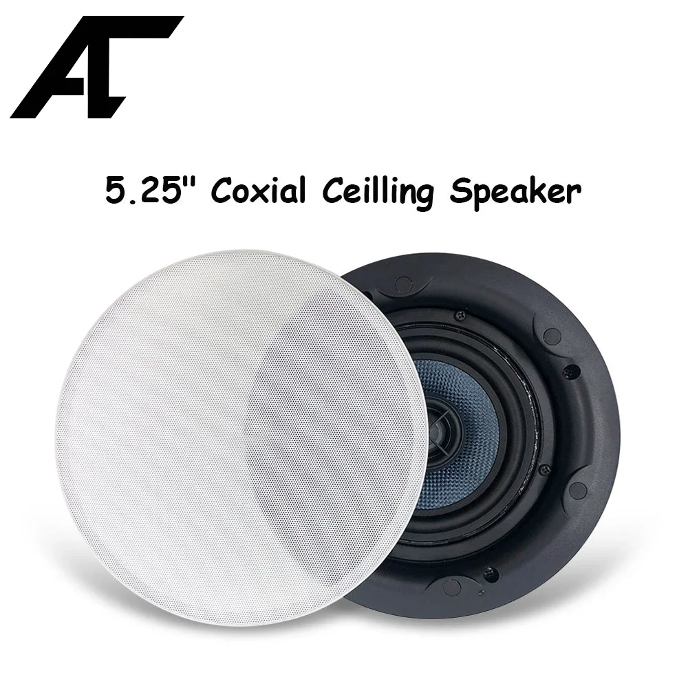 

5.25"Frameless Coxial Ceiling Speaker PA System Loudspeaker Passive Horn Smart Home Stereo DIY Kit Surround Sound Theater System