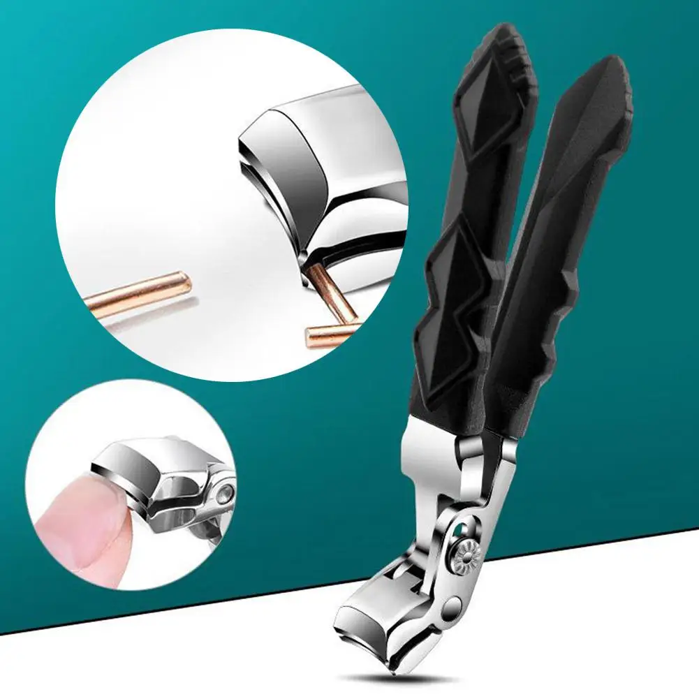 Breite Backenöffnung, Anti-Schrägnägel, schräger Nagelknipser, gebogener Zehennagelknipser für dicke Nägel, A5C3