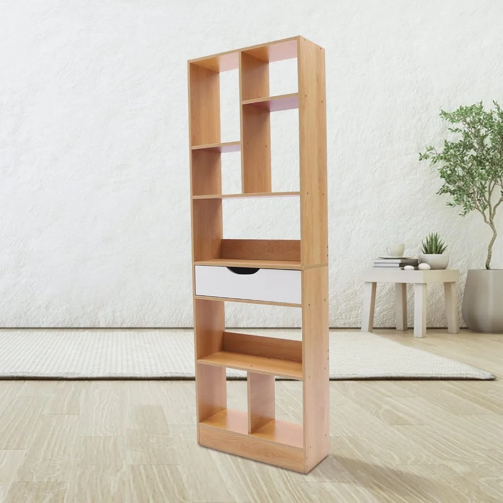 Open Cabinet Cube Open Shelf Unit Display Bookcase Multi-Layer Storage Rack Freestanding Wooden Cube Cabinet Open Closet