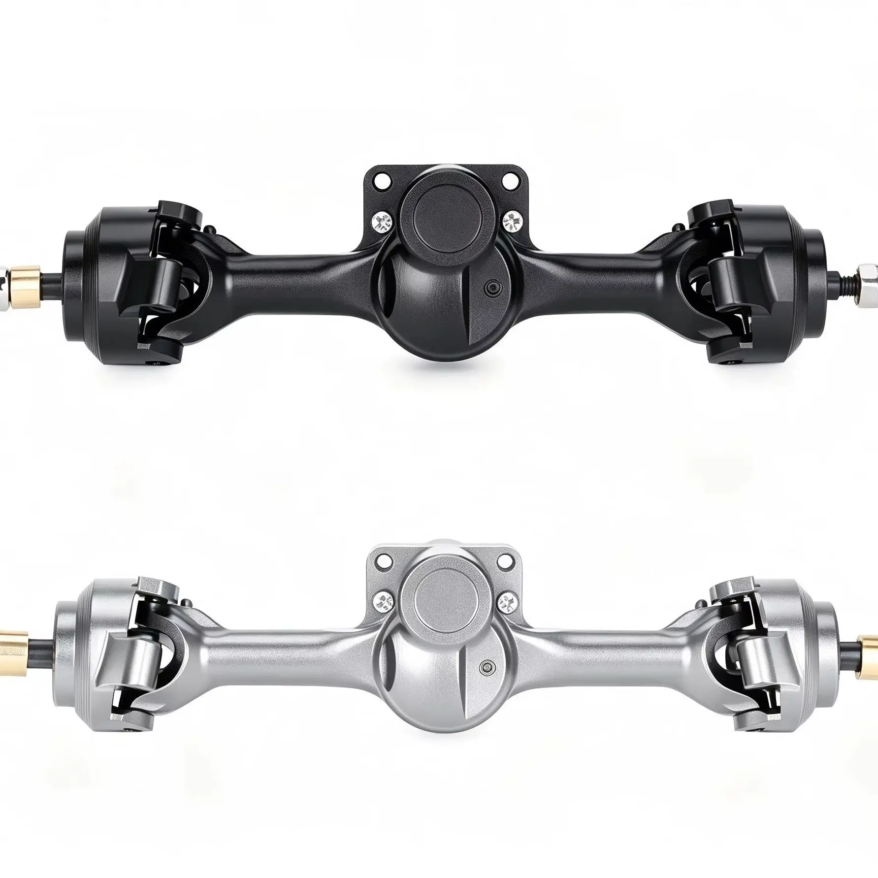 Aluminum Alloy Complete Front & Rear Axle +5mm Width for 1/30 RC Crawler Car Axial SCX30 Upgrade