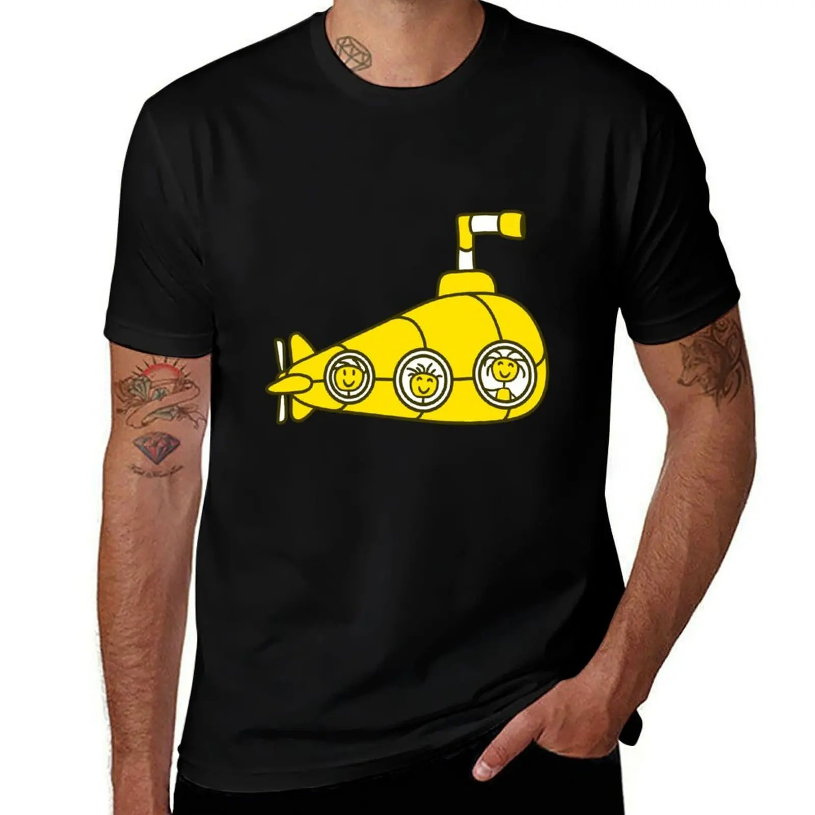 

Забавная футболка 3 Submarine Crew Team Three Friends Sailors, одежда в стиле аниме, быстросохнущие футболки для мужчин