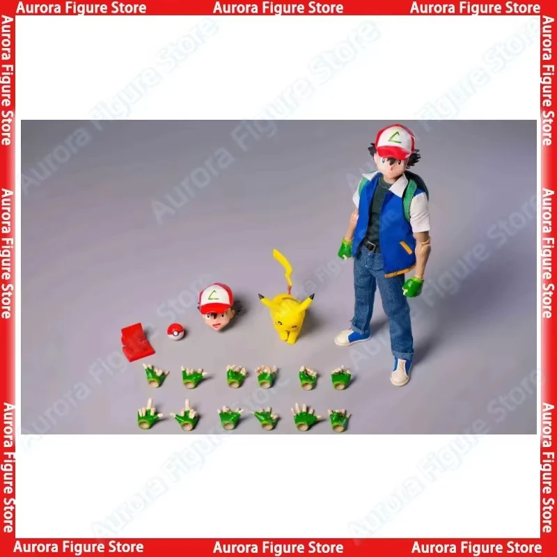 In Stock Joy Man Toys 1/12 JM014 Pokemon SHF Ash Ketchum Anime