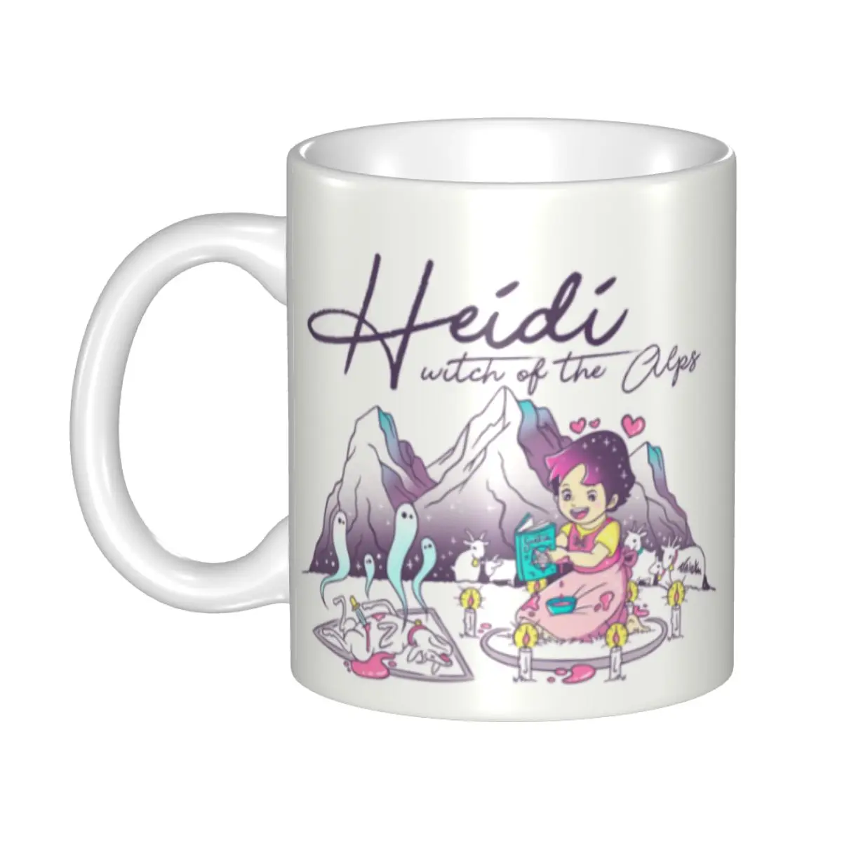 Heidi Witch Of The Alps Coffee Mugs DIY Personalized Heidi And Peter Ceramic Mug Creative Present Outdoor Work Camping Cup