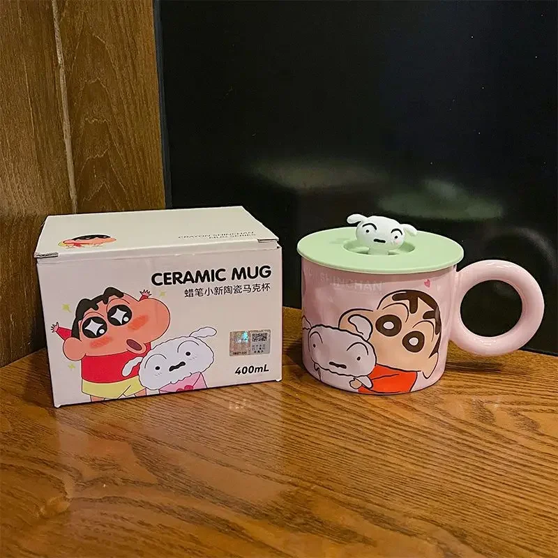 Anime Crayon Shin Chan Mug Anime Girl High-Looking Ceramic Mug Shin-chan Pajamas Series Coffee Milk Cup Gift