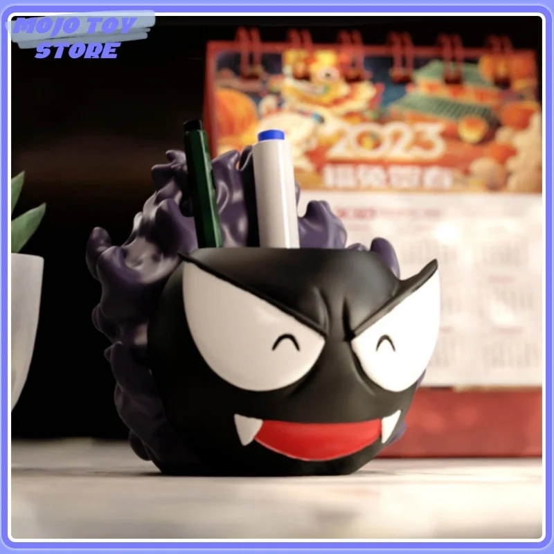 Pokemon Gk Gastly Anime Peripheral Creative Stationery Storage Pen Holder Action Figure Model Toy Halloween Birthday Gift To Kid