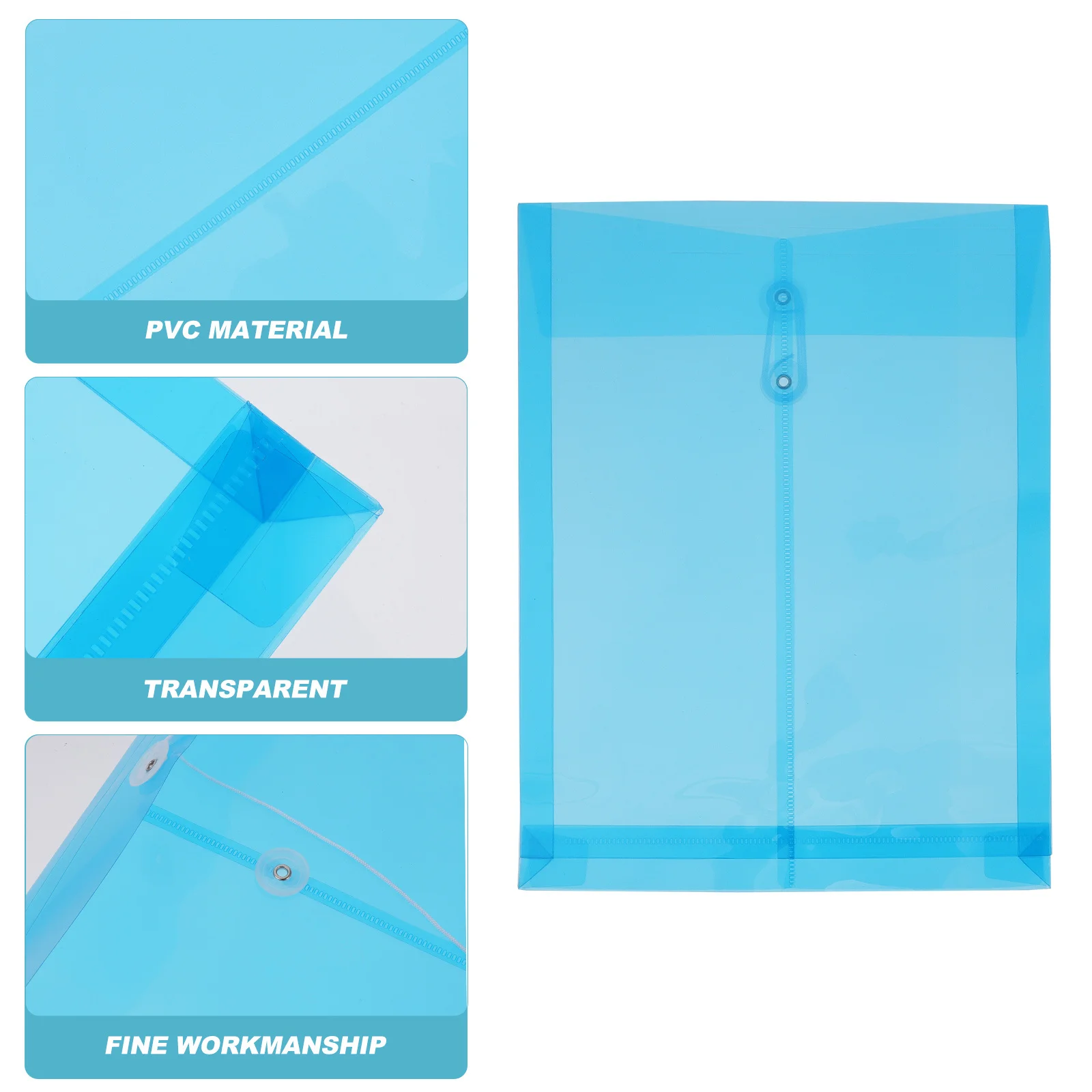 

10pcs A4 Test Paper Bags Transparent Colorful Pvc Holders Document Storage Organizer Folder Office Supplies Waterproof File Bag