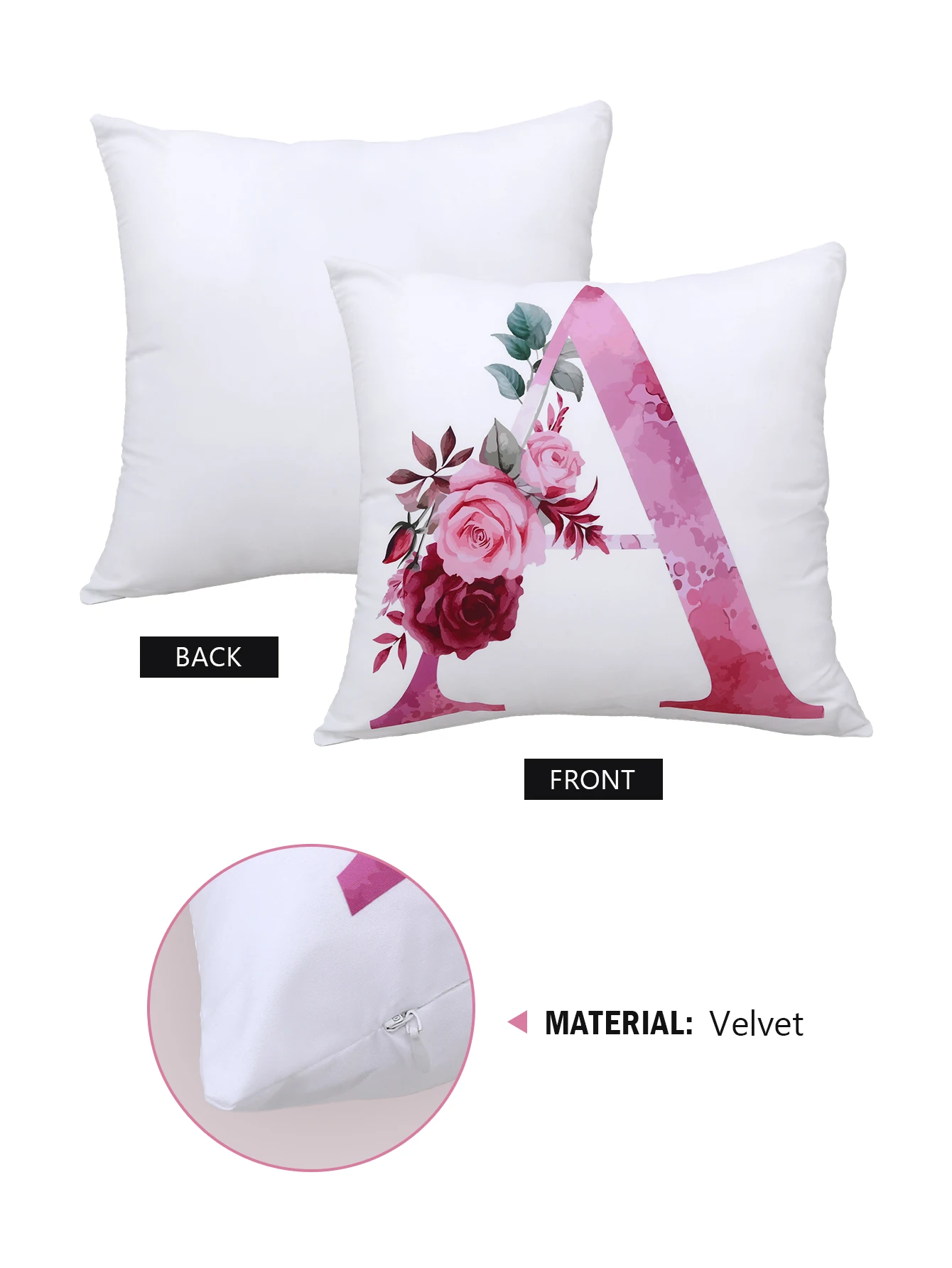 Peach Skin Velvet Pillowcase Decorative Pillows Sofa Decorative Pillow Camp Travel Pillow Portable Ultralight Home Single Pillow