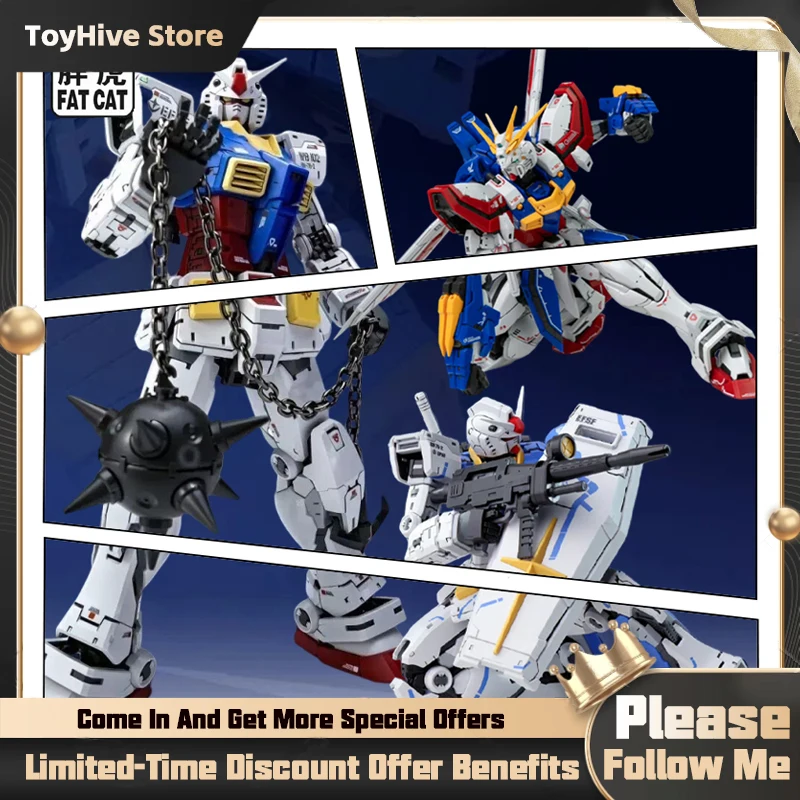 

В наличии: Модель FAT CAT RX-78-2, набор для сборки, масштаб 1/100, специальная версия RG 1/144 2.0, увеличенная версия, фигурка-персонаж, игрушка, подарок.