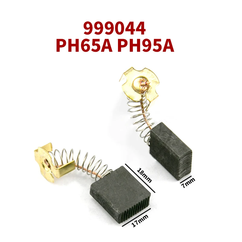 Cepillo de carbón 999044 para Hitachi PH65A PH95A, taladro de impacto eléctrico, accesorios de cepillo de carbono 7x17x17mm