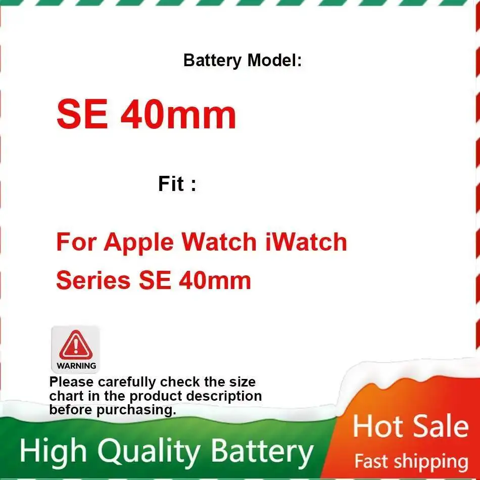 

Watch Battery For Apple Watch SE / Watch SE 40mm SE 40mm High Capacity batteries + track NO warranty