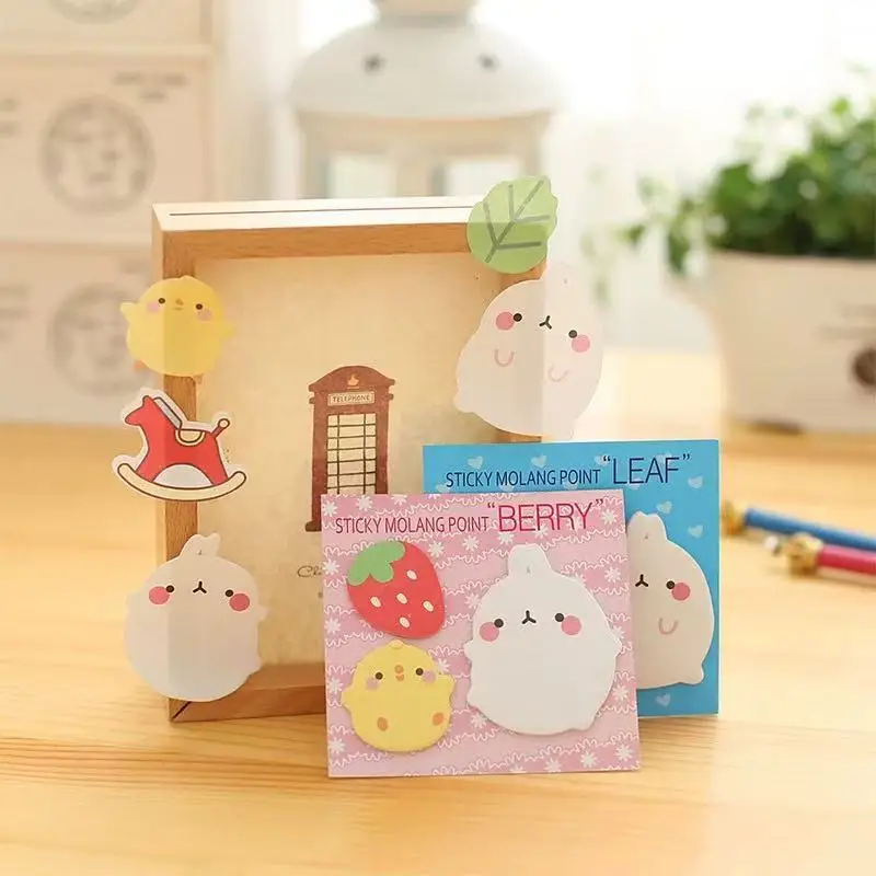Office School Supplies Gift Japanese and Korean Stationery Little Fat Rabbit Combination Creative Cute Notepad Stickers Kawai