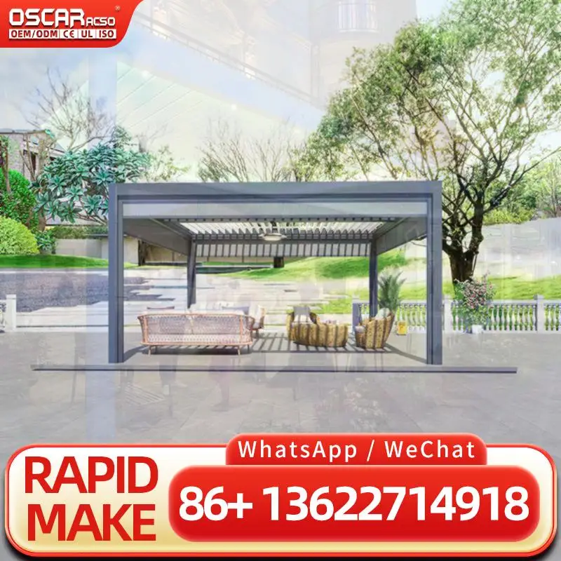 Outdoor 4X5 Rodent Resistant 5*4 Structure Electric Aluminium Extrusion Components for Pergola in Garden Patio Backyard pergola