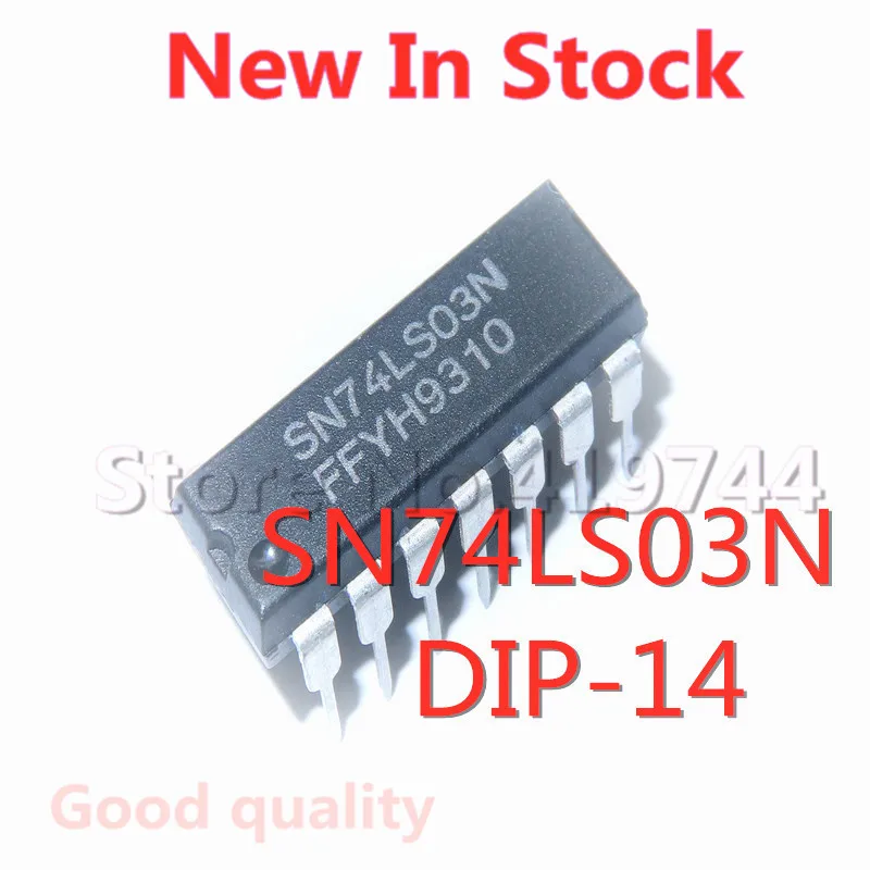 5PCS/LOT SN74LS03N 74LS03 DIP-14 Gate/Inverter IC In Stock NEW original IC