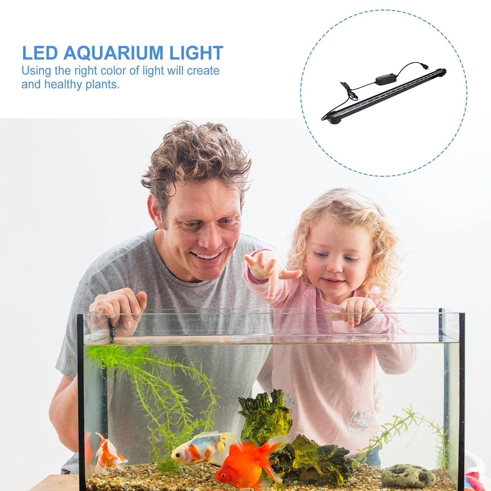 

Color Changing Bubble Lamp LED Diving Aquarium Plug Black Long Life Fish Tank Lamp LED Aquarium Light