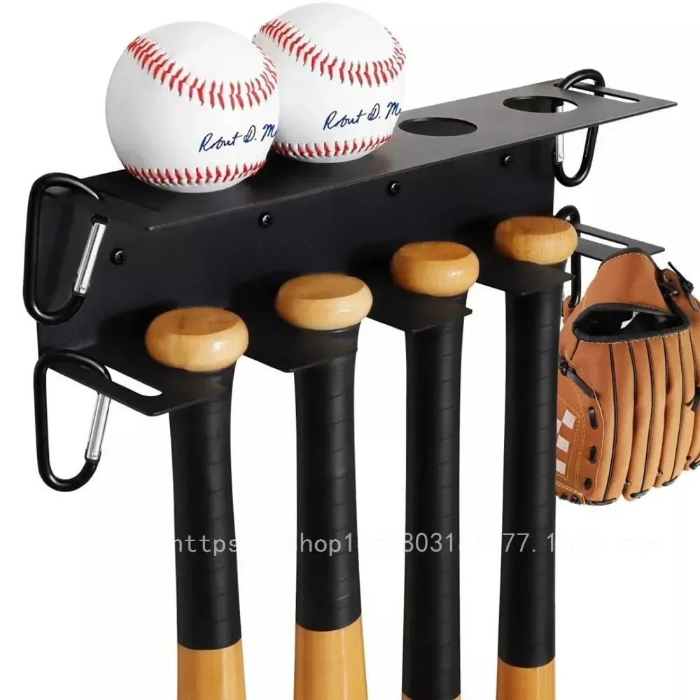 Metal Bat Storage Rack Wall-mounted Creative Baseball Display Rack Simple Bat Stand Baseball Stand Wall Decoration