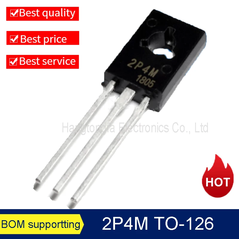 200Pcs/Lot 2P4M TO-126 Transistor  0.2A 400V DIP  2P4M Unidirectional Silicon Controlled Rectifier  NEW