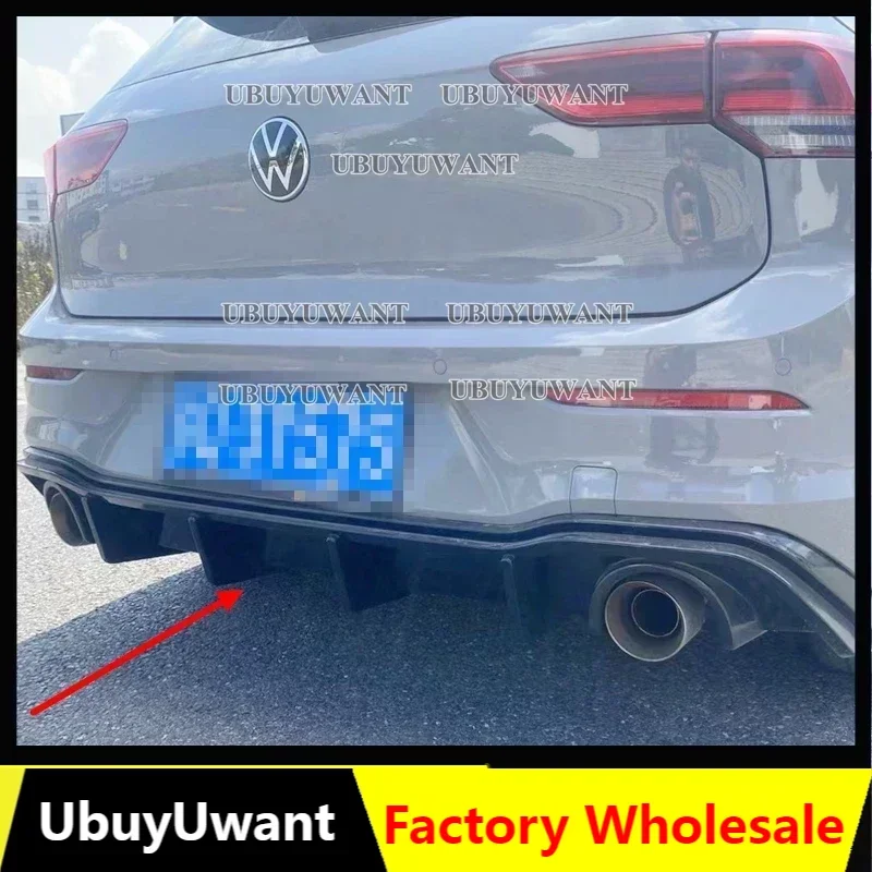 For Volkswagen GOLF 8 MK8 pro R-line gti R 2020 2021 2022 2023 Car Rear Bumper Diffuser Rear Side Splitter Spoiler Lip