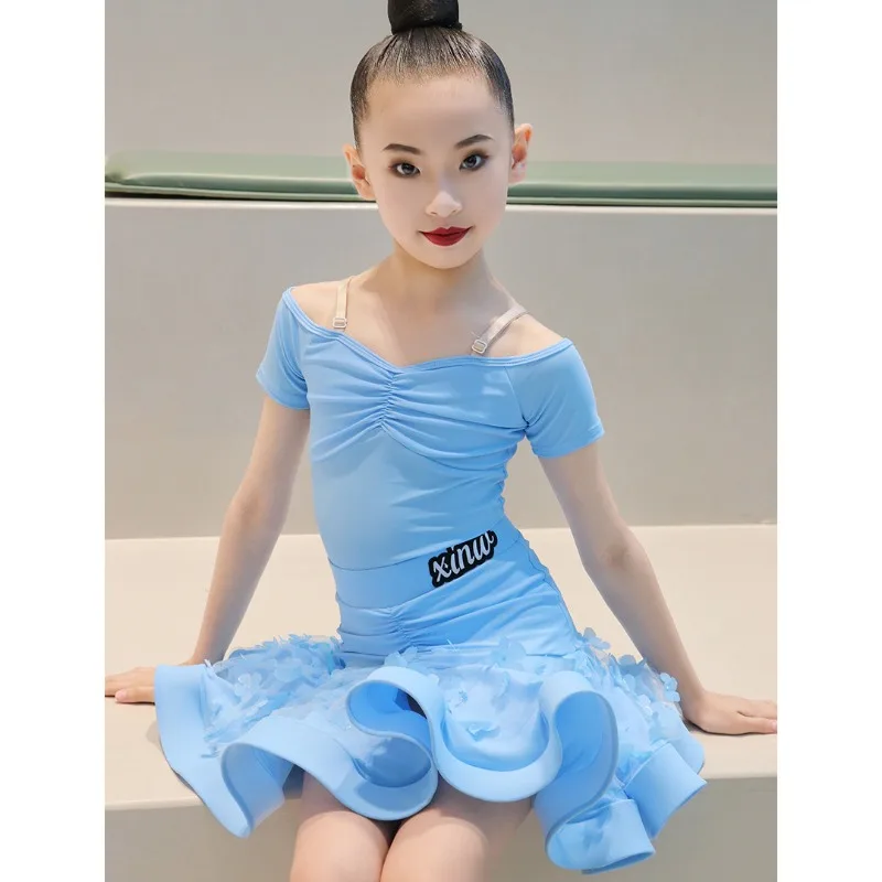 

Dance Skirt Latin Dance Dress Tassel Skirt Dance Wear Stage Performance Costume Girl Dress Children Clothing Kids Clothes