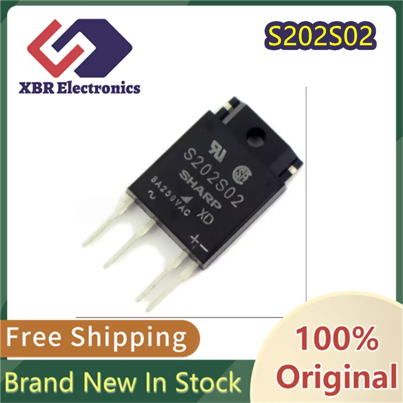 (1/10 items) S202S02F S202S02 Solid State Relay Direct Plug ZIP-4 Brand New Original Genuine Product In Stock