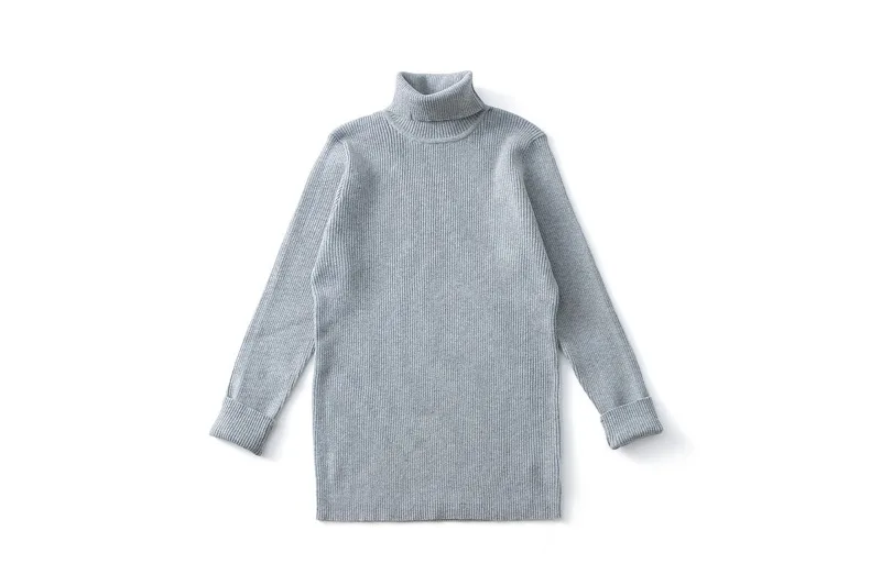 UNITIM Herbst Winter Kinder Mädchen Pullover Säugling Baby Mädchen Bonbonfarben Rollkragenpullover 1-6 Jahre Mädchen Einfache Lässige Strickwaren – Detail 30