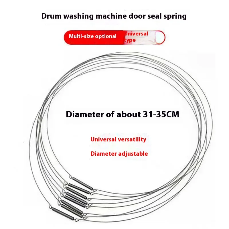 Applicable Sea ER Drum Washing Machine Rubber Gasket Fixed Steel Wire Door Seal Ring Inner and Outer Spring Iron Wire Original A