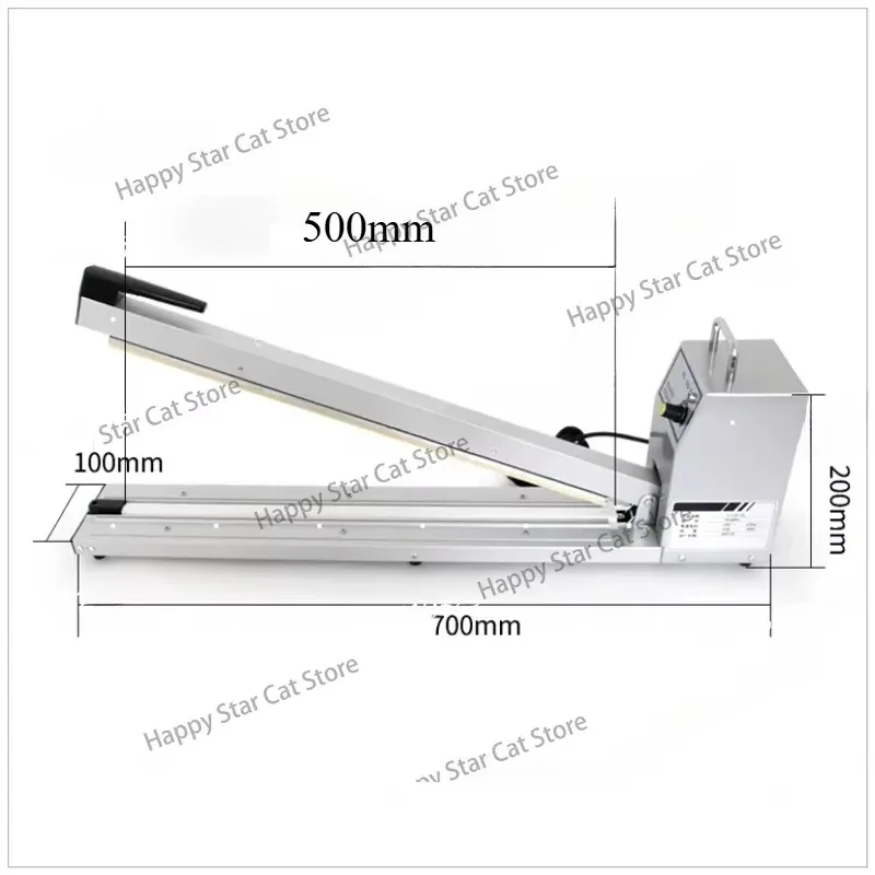 Impulse Sealer Plastic Film Foil Bags Impulse Sealing Machine Size 500mm 600mm