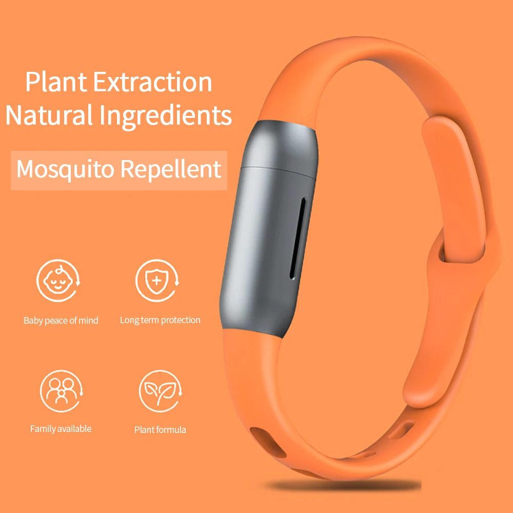 Pulsera repelente de mosquitos de aceite esencial para niños, antimosquitos, antimordeduras, reloj de pulsera para interiores y exteriores