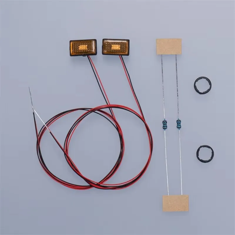 770S LED Spotlight Dome Lamp CBD-06F Small Light Box Yellow White For 1/14 Tamiyaa RC Dump Truck JUWUBA DIY Toys Model Parts