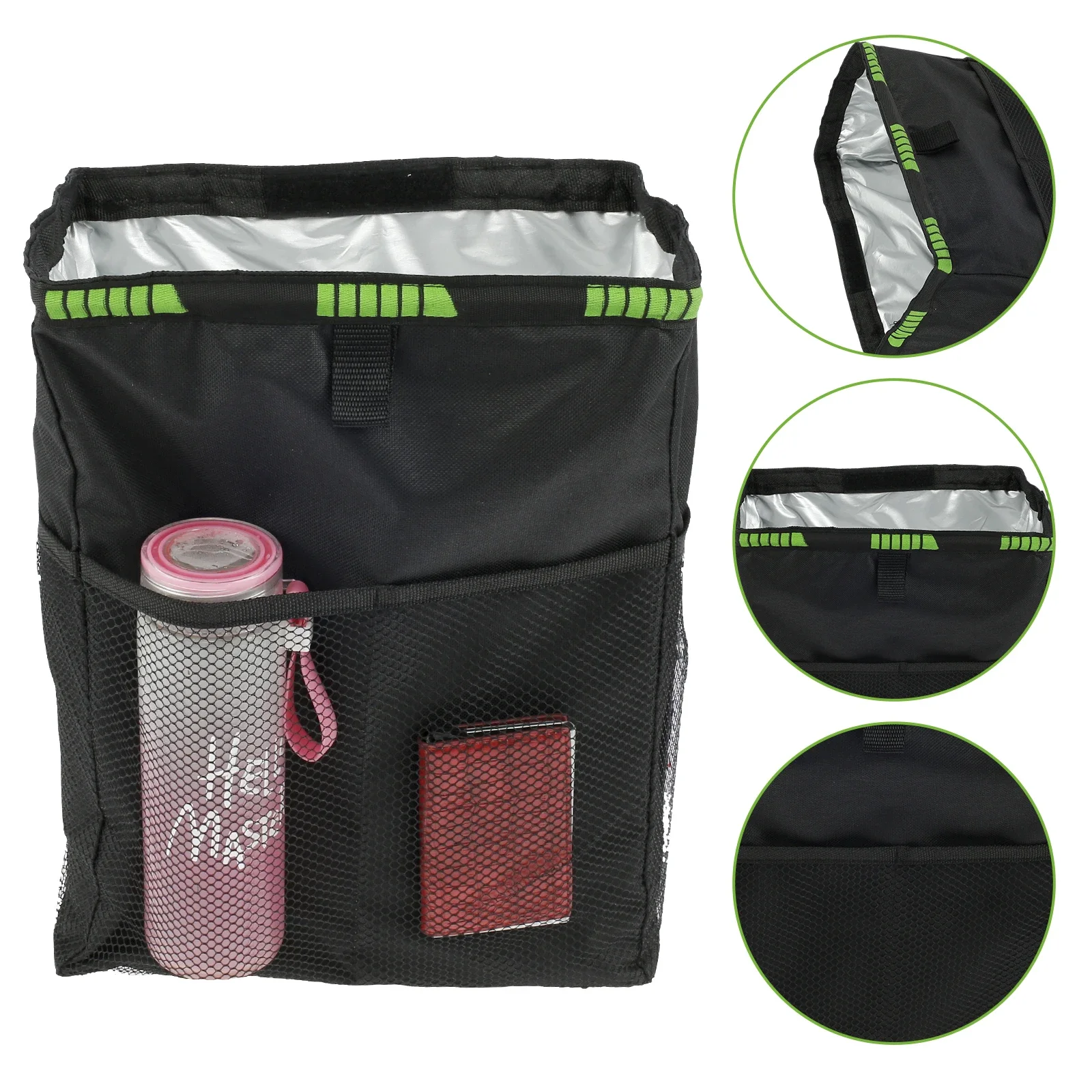 Car Trash Can Handy Tissue Holder Leak-Proof Car Organizer Storage Bag Car Rear Seat Garbage Bin With adjustable release buckle