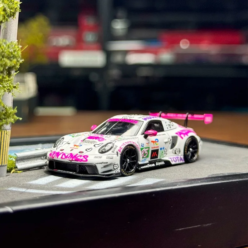 

SR 1:64 992 GT3 R Track Edition Литая под давлением модель автомобиля из статического сплава, праздничный подарок для мальчиков, коллекция игрушек.