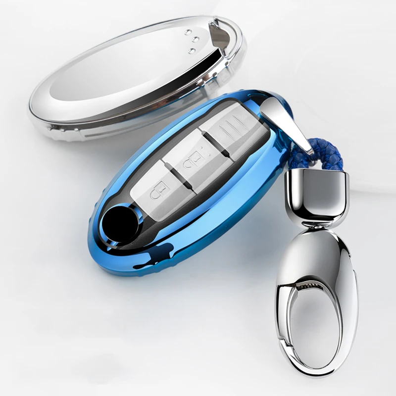 Funda de TPU suave para llave de coche, carcasa completa para Nissan Qashqai J10 J11 x-trail t31 t32, Pathfinder Tiida, Murano Note Juke, nueva