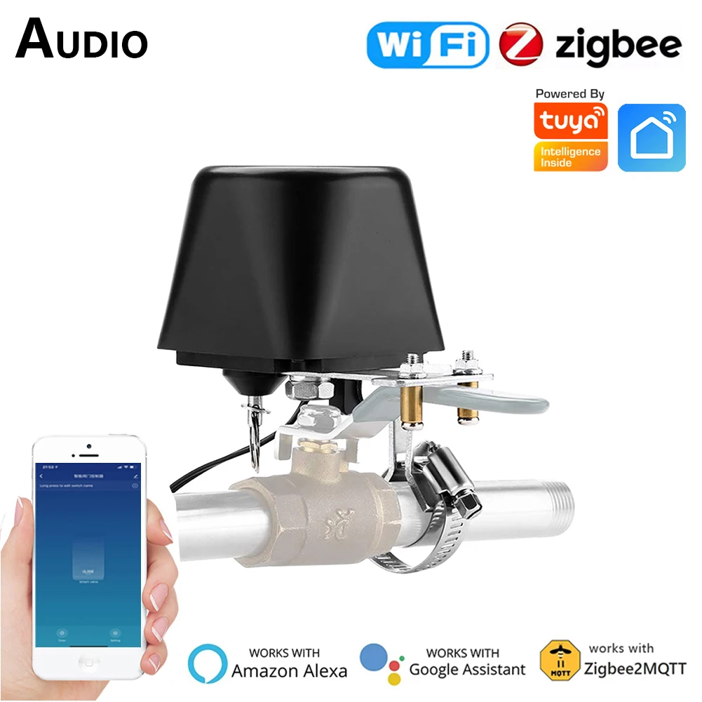 Tuya Smart WiFi Water Valve Zigbee Gas Valve Timer Garden Smart Faucet Controller Support Alexa Google Assistant Smartlife Z2M