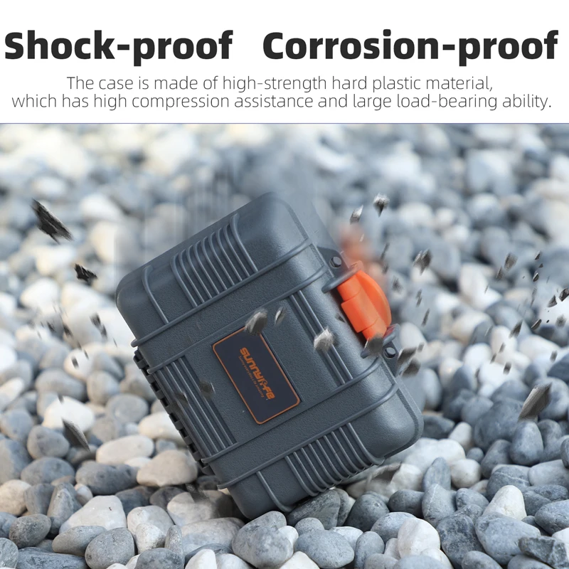 صندوق صغير مقاوم للماء لـ DJI OSMO 360 غطاء حمل صلب محمول لملحقات كاميرا OSMO 360 مقاوم للصدمات والسقوط