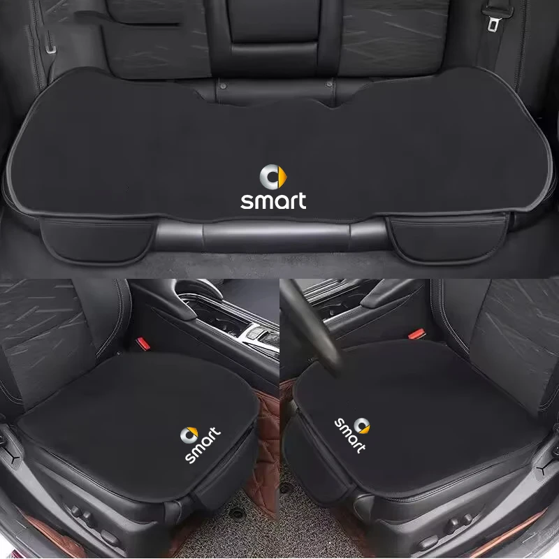 Car Seat Non-Slip Cover Front Rear Cushion Storage Bag Protector Pad For Smart Fortwo 451 450 453 EQ Forfour Coupe Cabrio