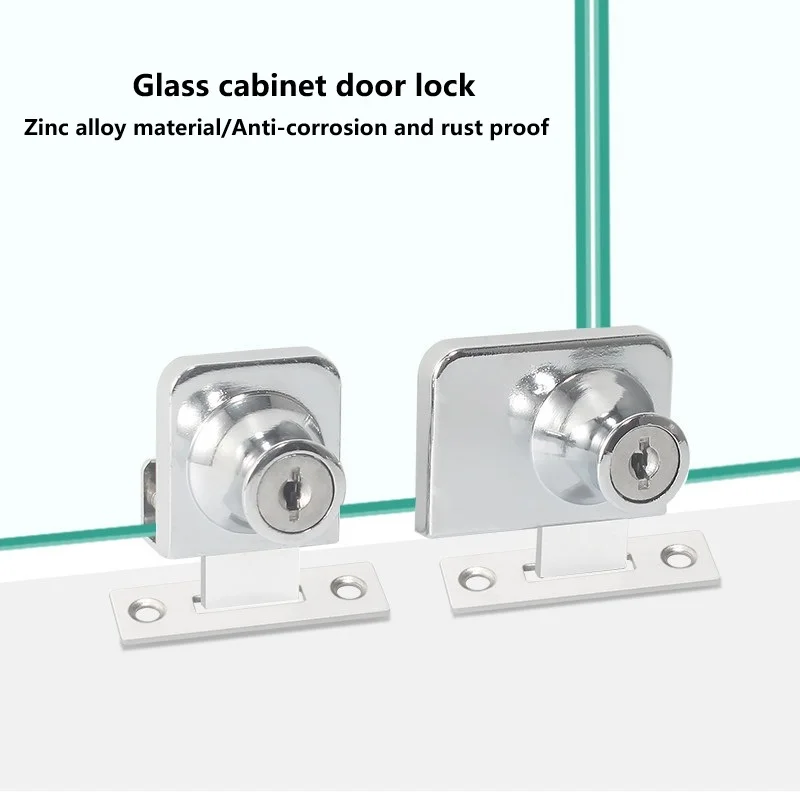 Glass Door Lock Non Opening Sliding Door Sliding Door Counter Lock Single Double Door Frameless Lock Window Saw Tooth Lock
