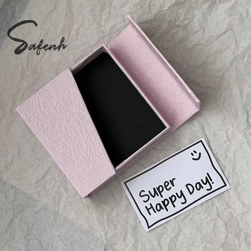 Earring Storage Slanted Flip Cover Necklace Case Bracelet Holder Magnetic Closure Jewelry Box For Home Storage Women Gift