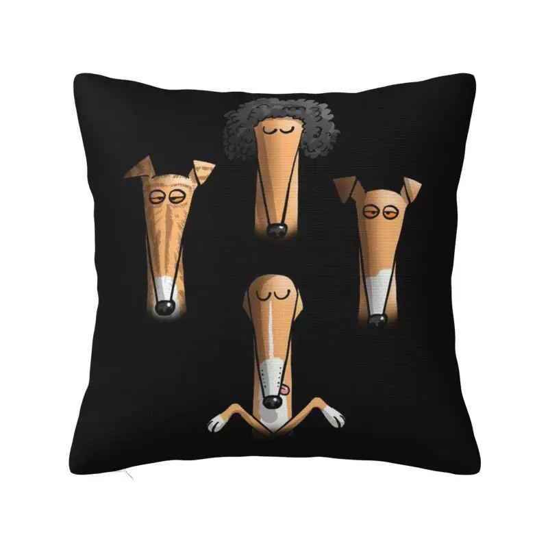 Custom Luxury Cute Sighthounds Throw Pillow Cover Decoration Square Whippet Puppy   Cushion Cover Pillowcover for Living Room
