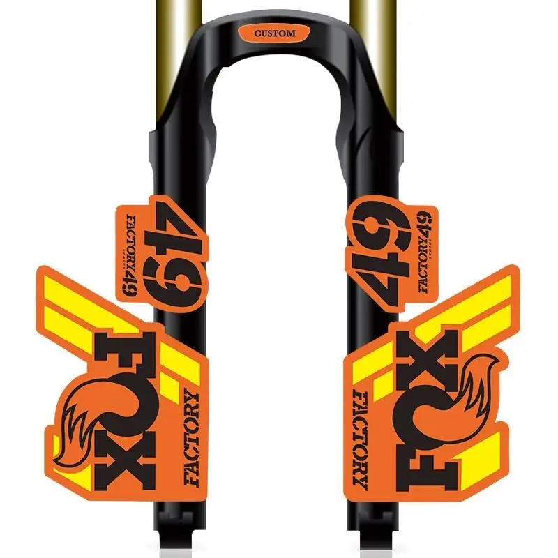 2020 Fox 49 ملصقات الشوكة الأمامية مقاومة للماء والأشعة فوق البنفسجية شارات MTB لتزيين تعديل جسم الشوكة