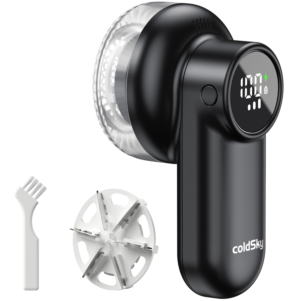  coldSky Electric Lint Remover Rechargeable Lint Remover Clothes Sweater Defuzzer Intelligent Digital Display Lint Shaver Trimmer 